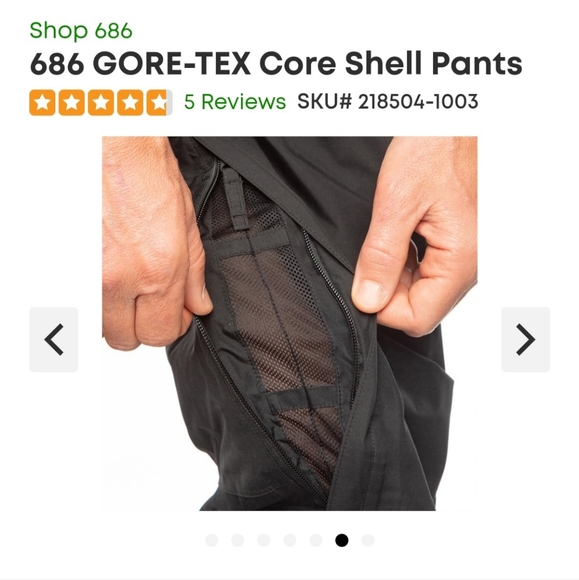 686 GORE-TEX Core Shell Pants - Men's Large Black - Picture 4 of 11